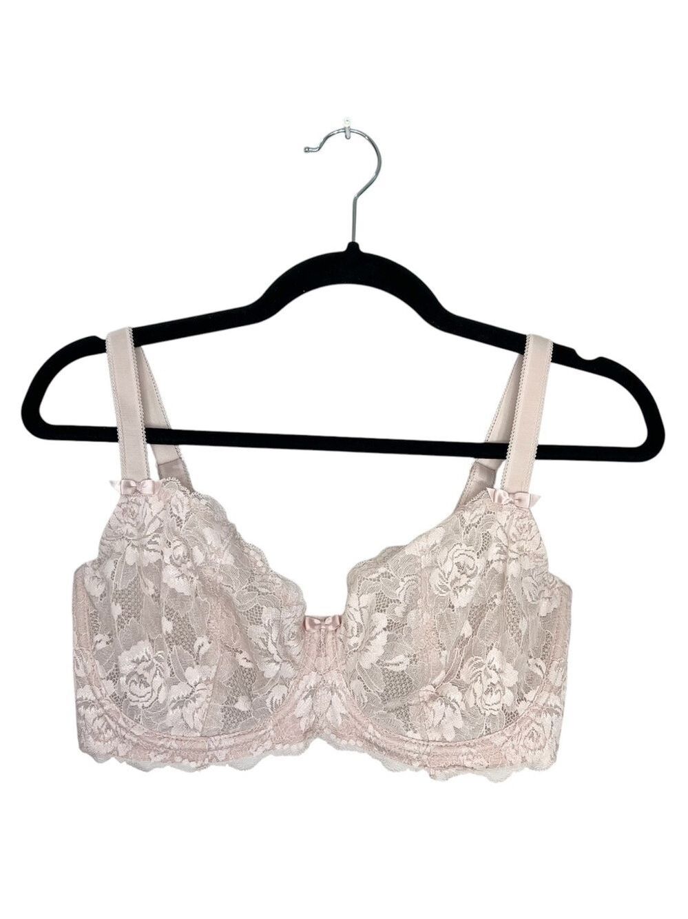 Change Denmark pastel pink sheer lace underwire bra 32 G